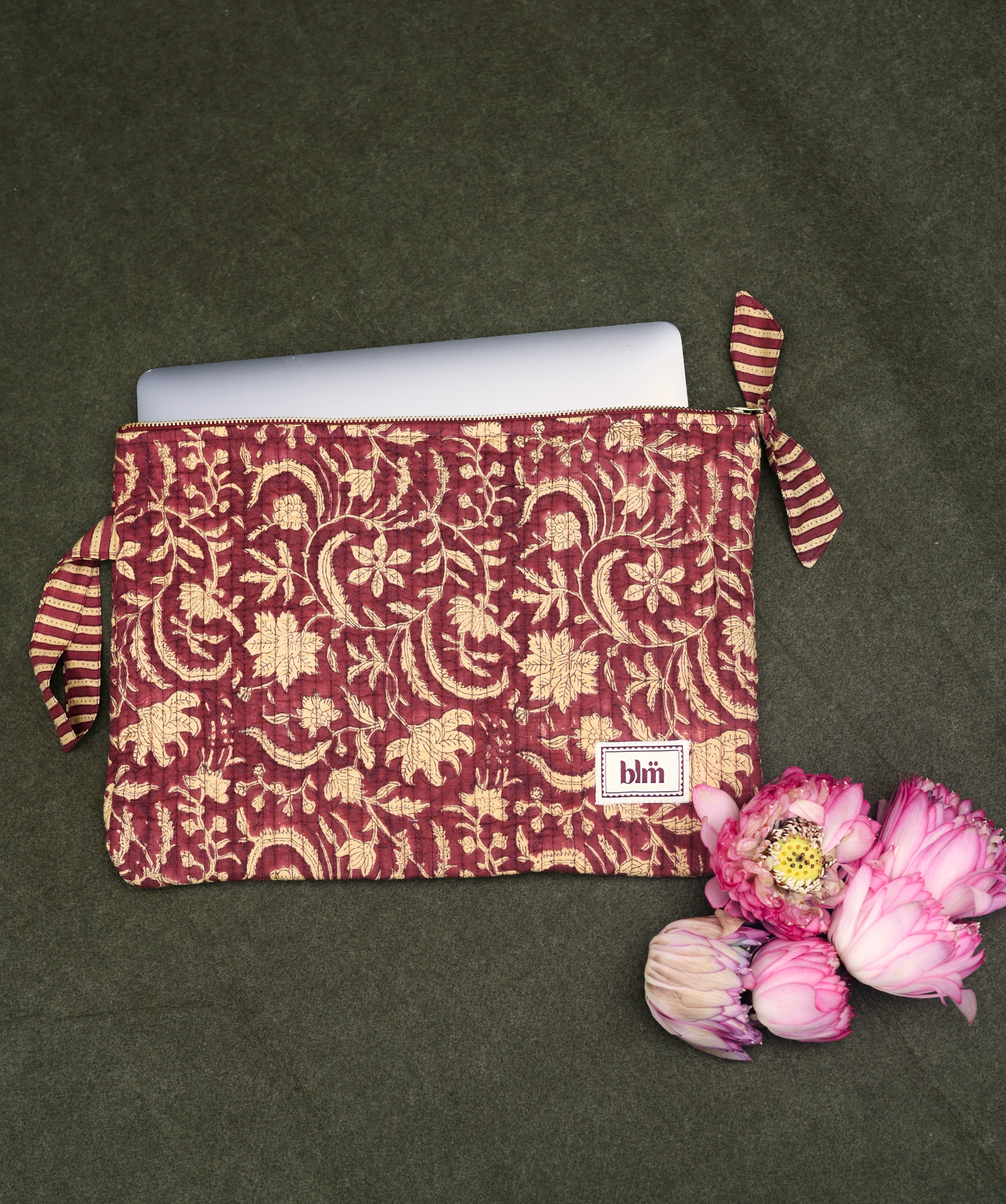 Pochette très grand format Harrison / 15′ – Rosewood London Burgundy