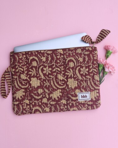 Pochette très grand format Harrison / 15′ – Rosewood London Burgundy