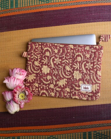 Pochette très grand format Harrison / 15′ – Rosewood London Burgundy