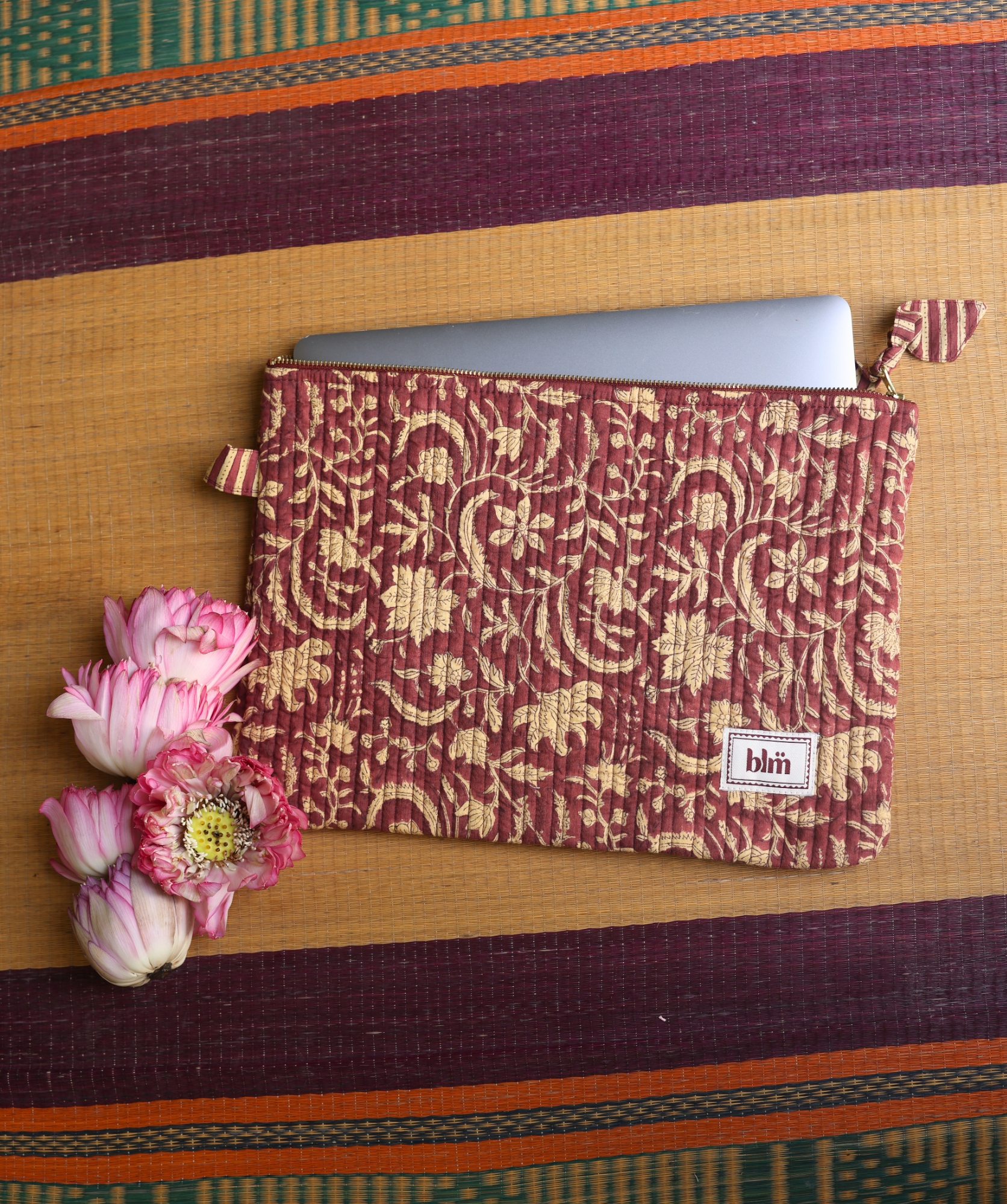 Pochette très grand format Harrison / 15′ – Rosewood London Burgundy