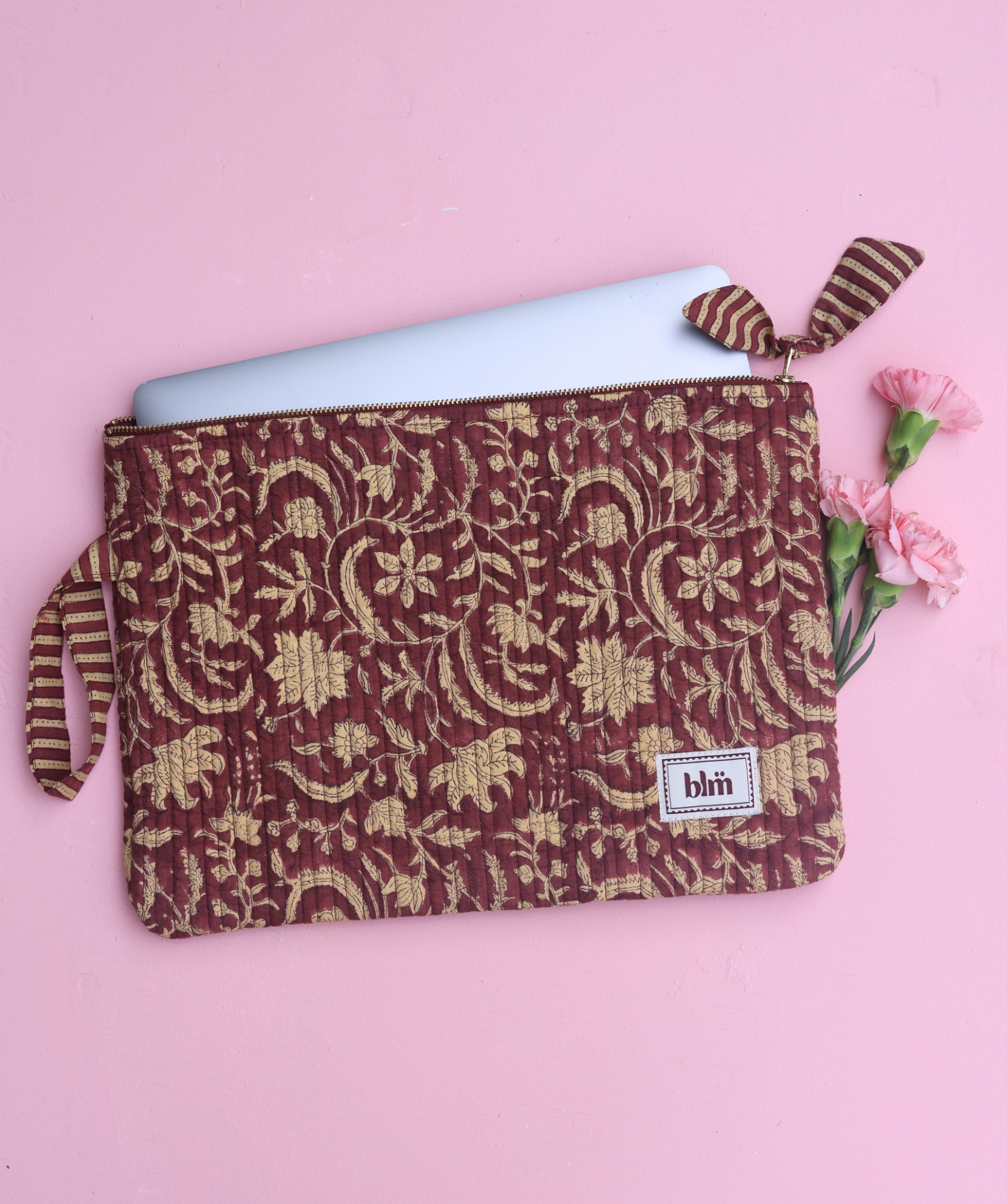 Pochette très grand format Harrison / 15′ – Rosewood London Burgundy