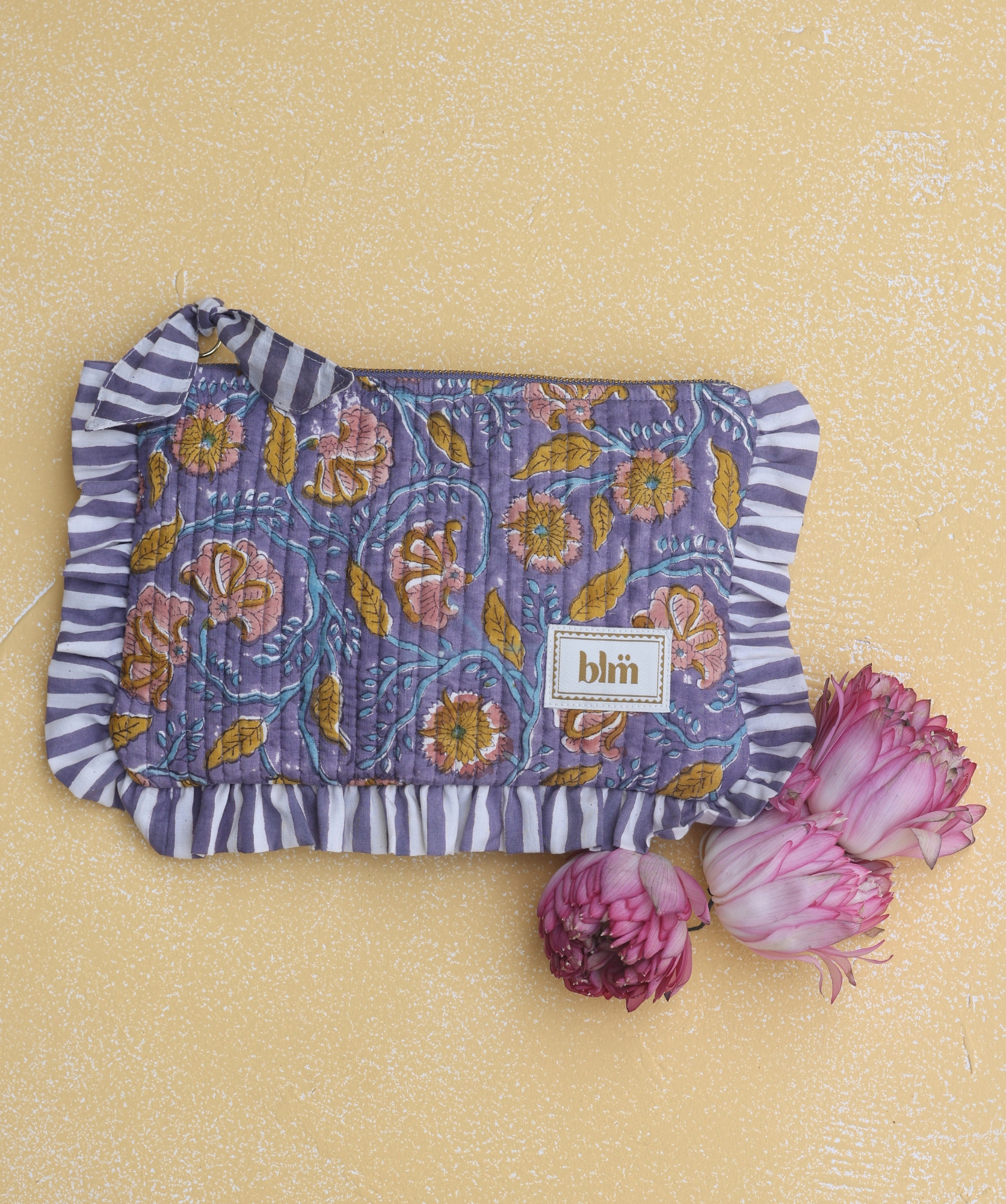 Pochette medium Janice – Mysore Bleu Orage