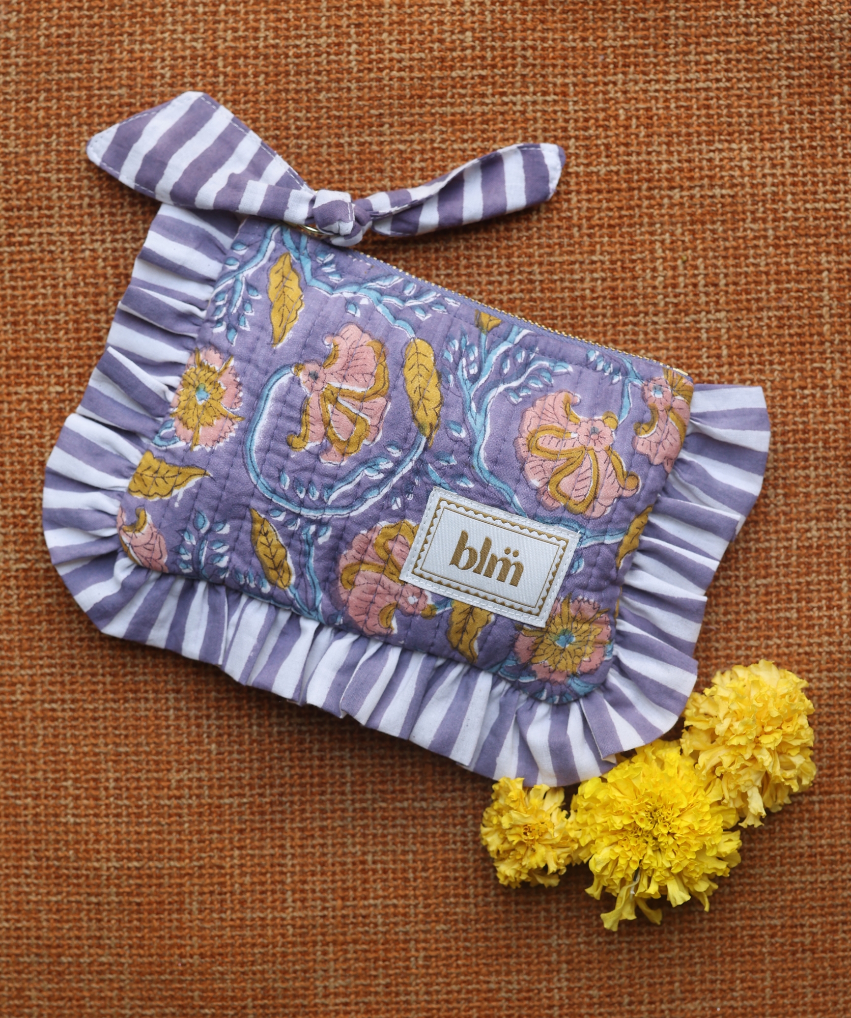 Pochette Mini Jess – Mysore Bleu Orage