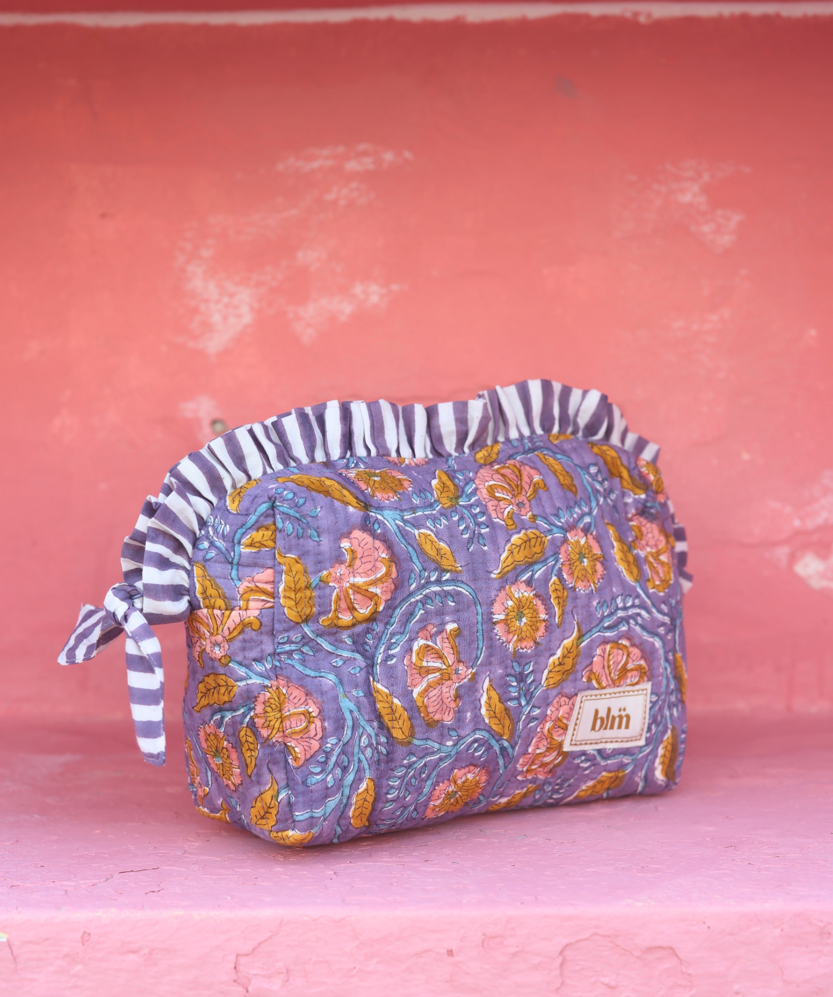 Trousse de toilette Bonnie – Mysore Bleu Orage