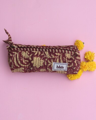 Trousse d’écolier Juno – Rosewood London Burgundy