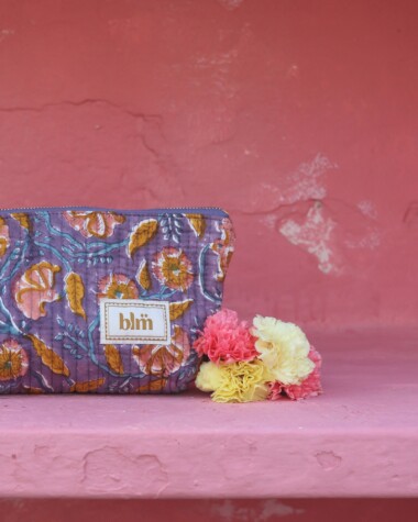 Trousse à maquillage Alma – Mysore Bleu Orage