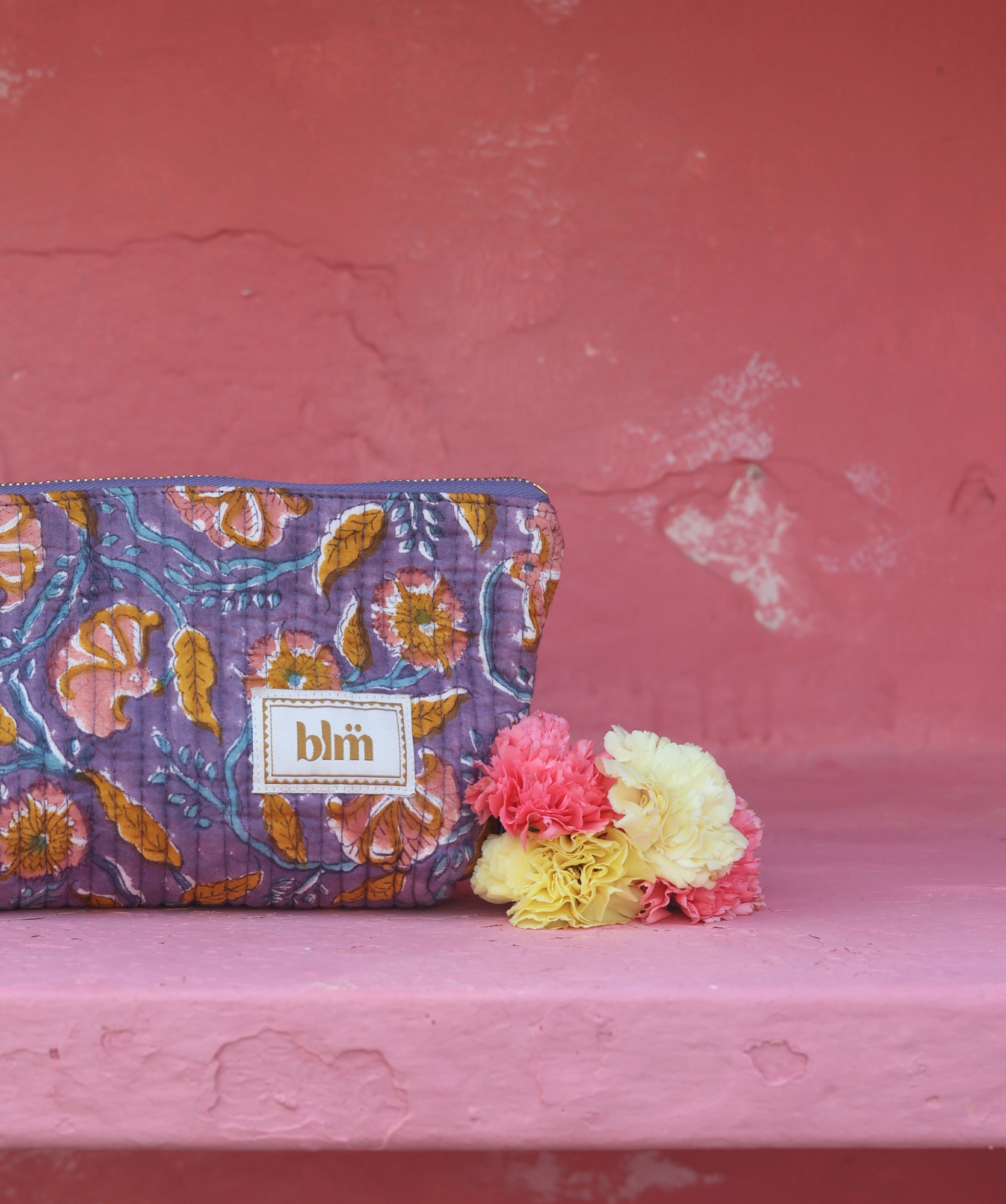 Trousse à maquillage Alma – Mysore Bleu Orage