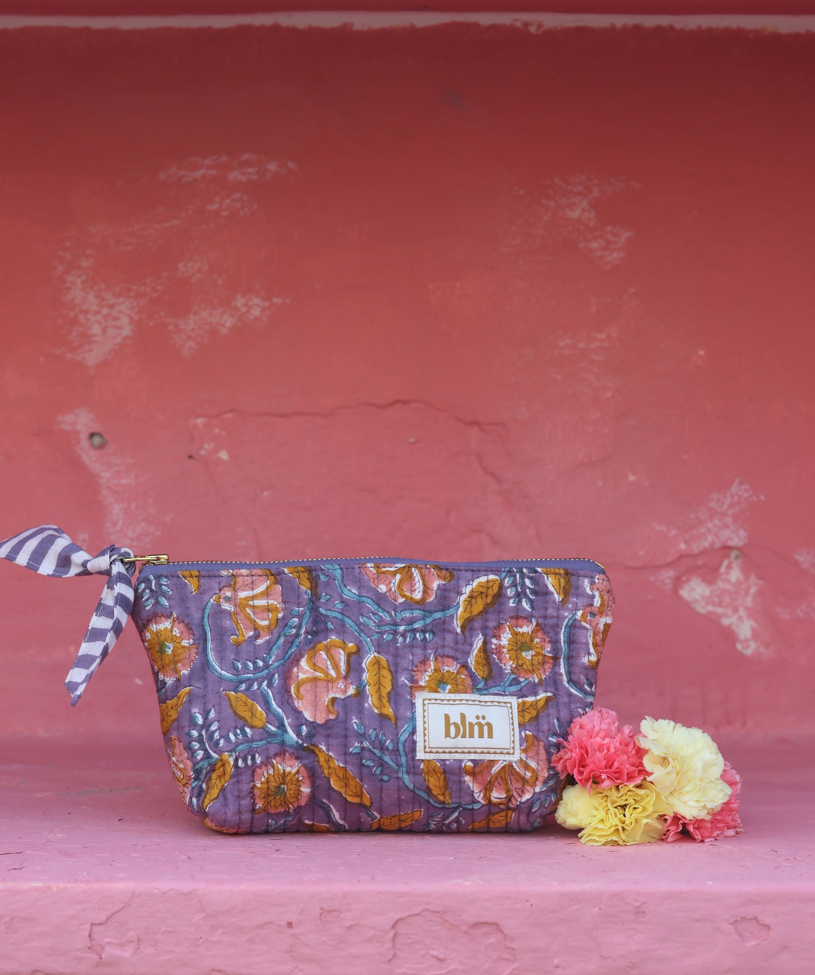 Trousse à maquillage Alma – Mysore Bleu Orage
