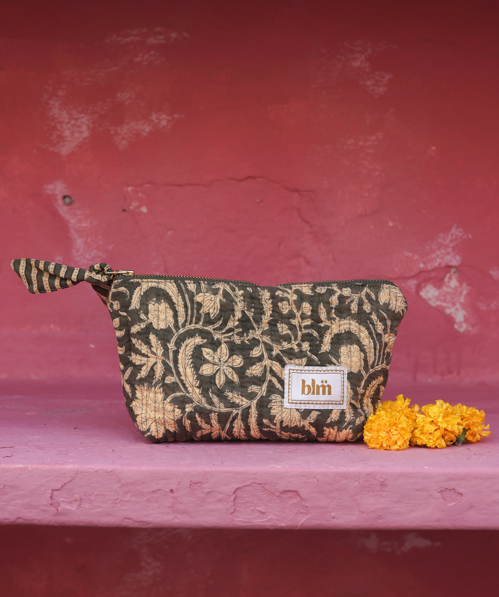 Trousse à maquillage Alma – Rosewood London Kaki