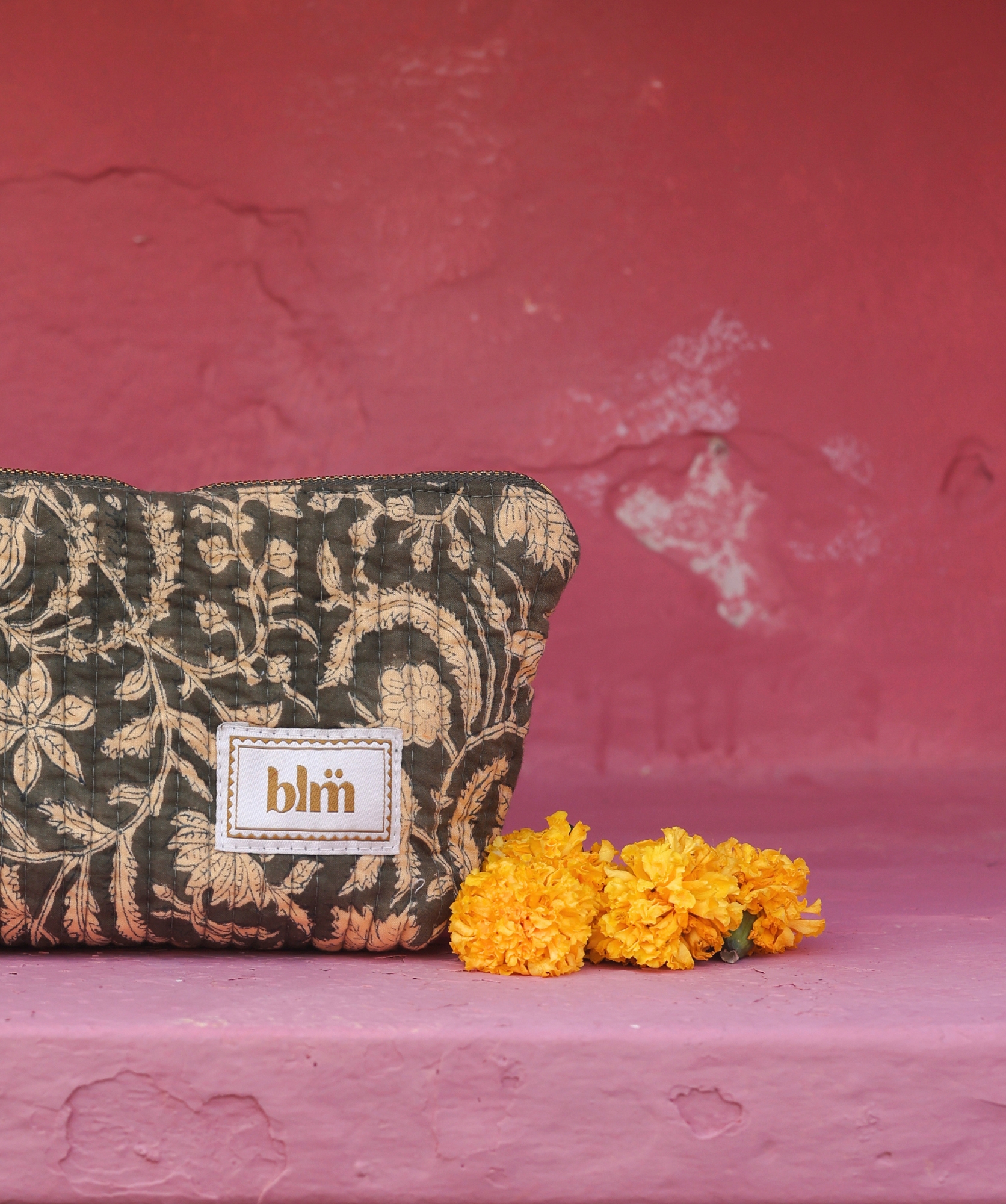 Trousse à maquillage Alma – Rosewood London Kaki