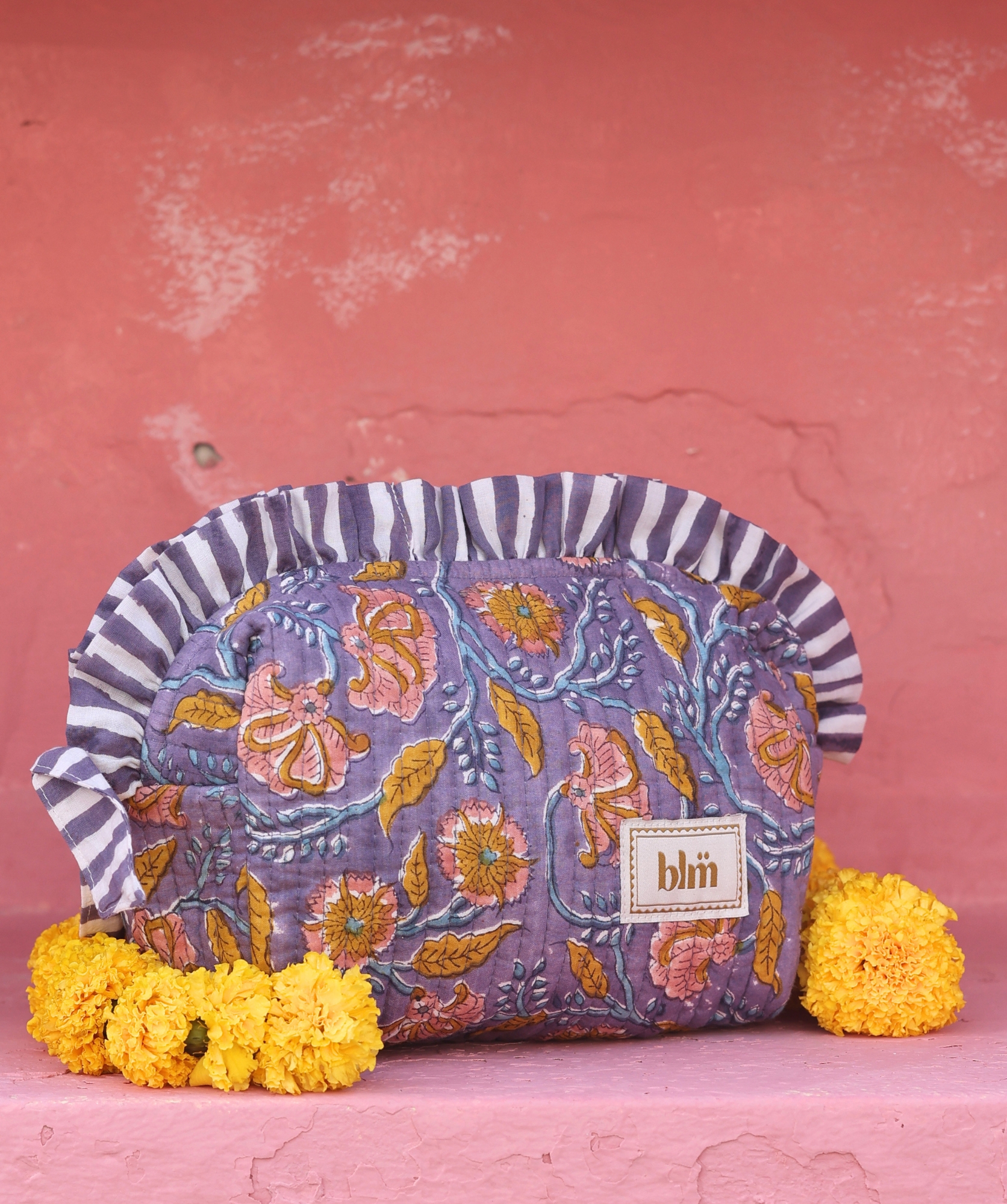 Trousse de toilette Bonnie petit format – Mysore Bleu Orage