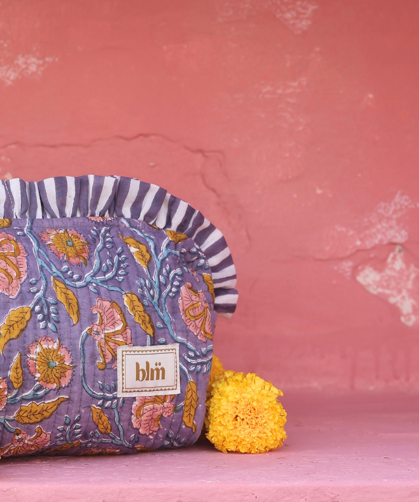 Trousse de toilette Bonnie petit format – Mysore Bleu Orage