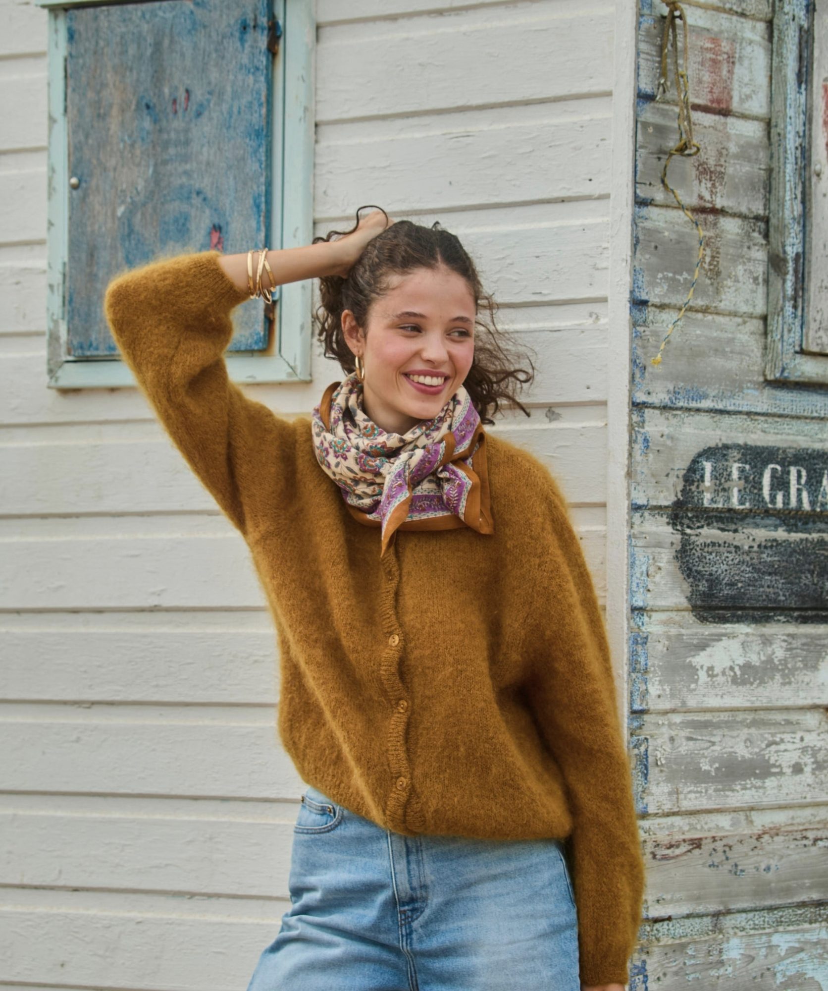 Foulard grand format – Berry Améthyste