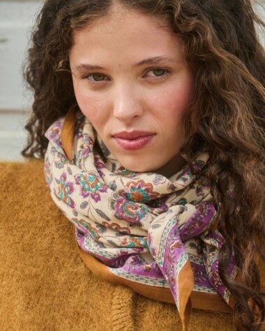 Foulard grand format – Berry Améthyste