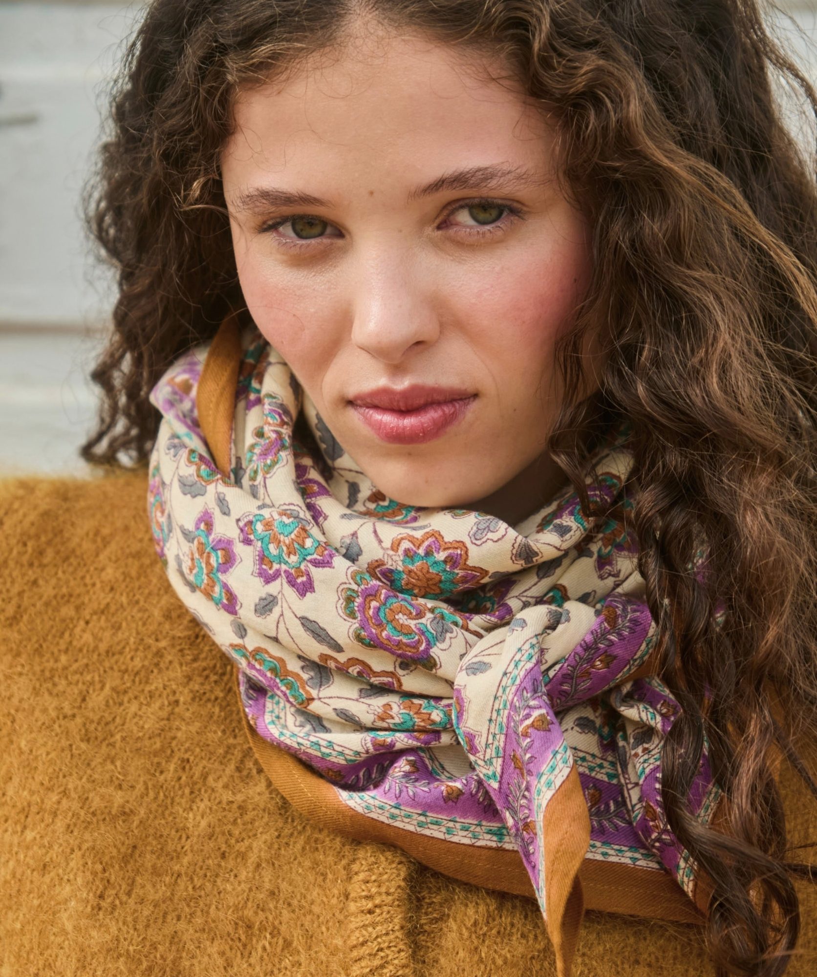 Foulard grand format – Berry Améthyste