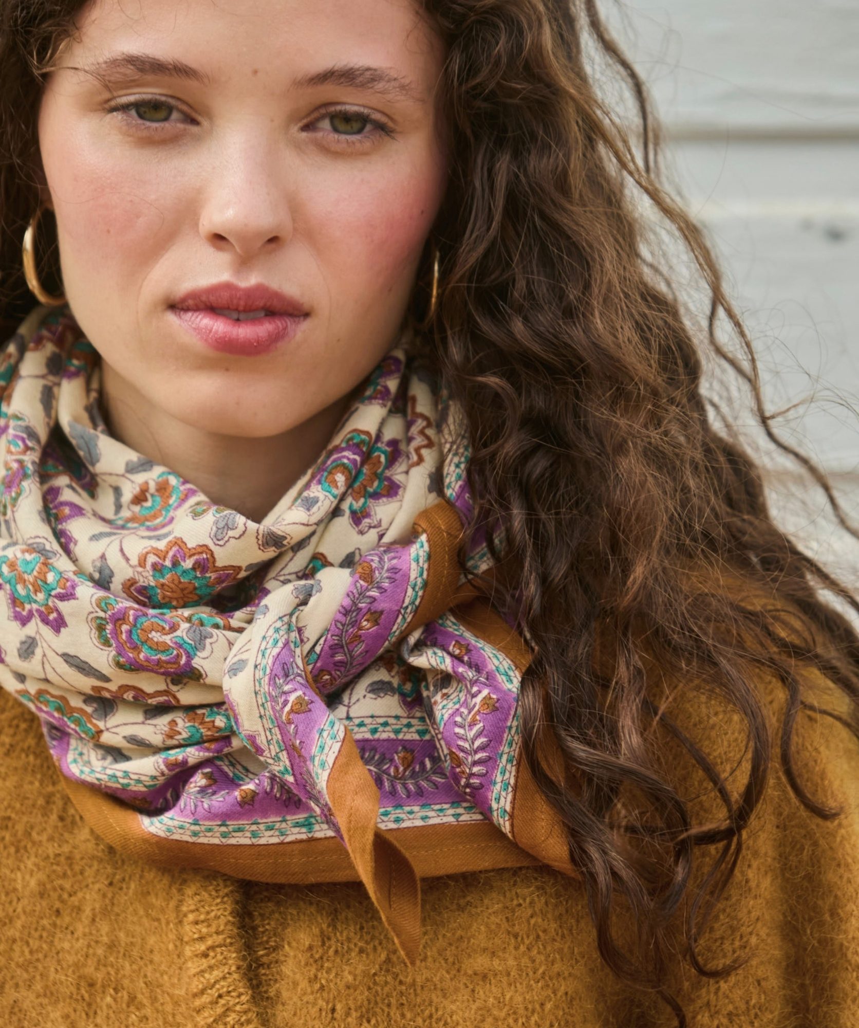 Foulard grand format – Berry Améthyste