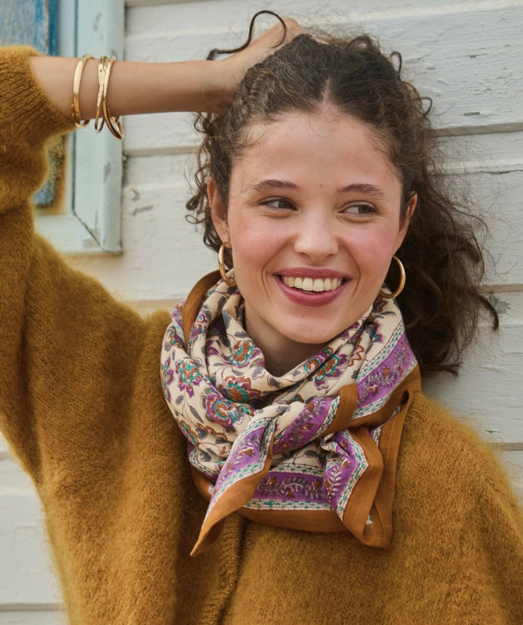 Foulard grand format – Berry Améthyste
