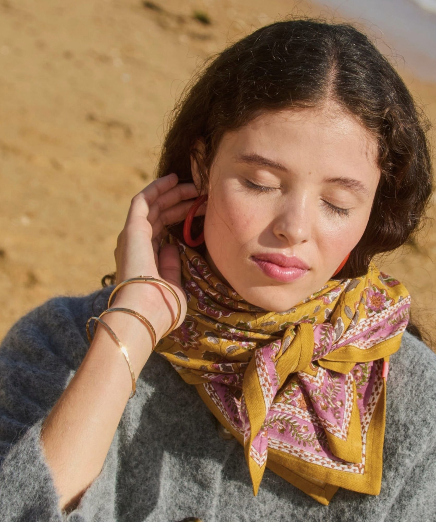 Foulard grand format – Berry Curry