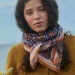 Foulard grand format – Pia Navy