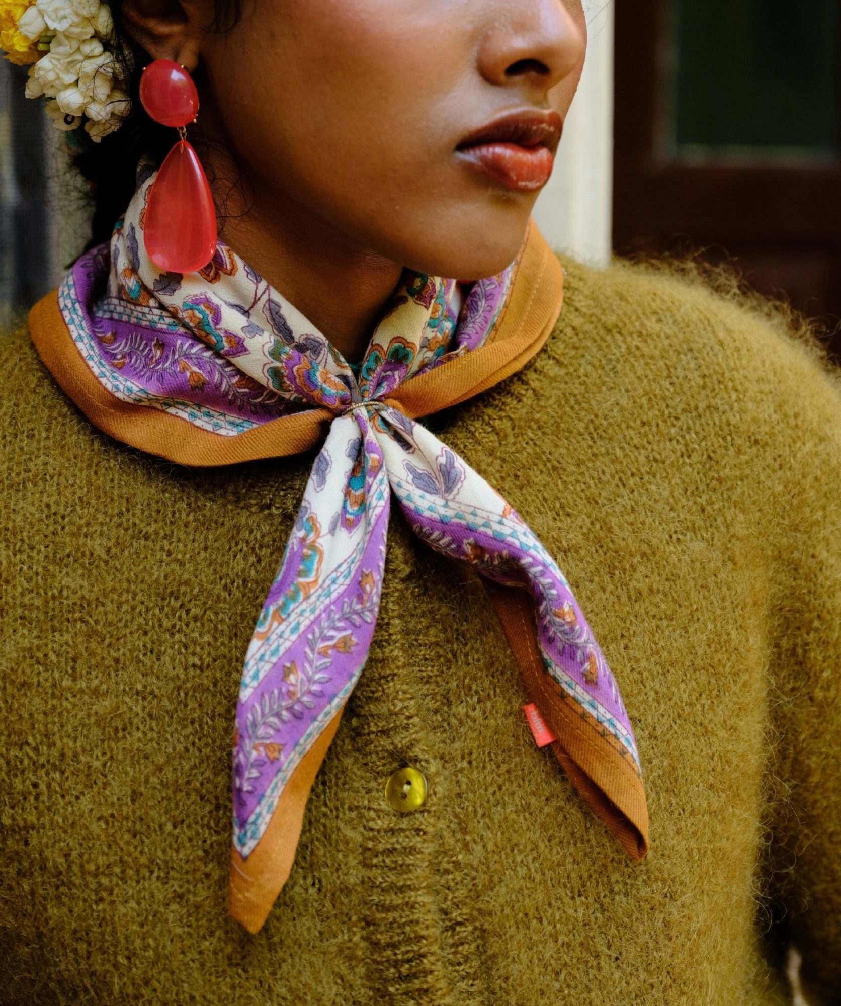 Foulard petit format – Berry Améthyste